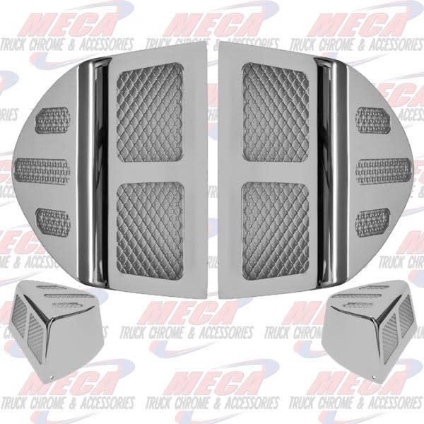 PB LENS CLEAR W/ SS COVER FOR HEADLIGHT TURN SIGNA