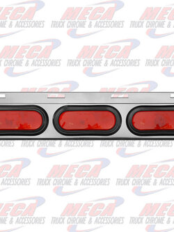 UNDER MUDFLAP BRACKET W/3 OVAL LIGHTS & END CAPS