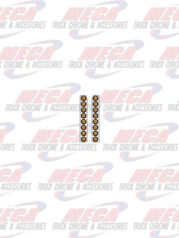 AIR CLEANER LIGHTS 8-2" LEDS PB 379 15" VORTOX FRONT
