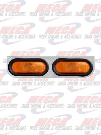 BRACKET W/ TWO OVAL LGTS SS