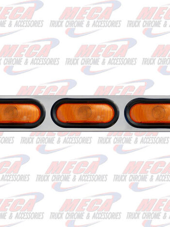 BRACKET W/ THREE OVAL LGTS SS