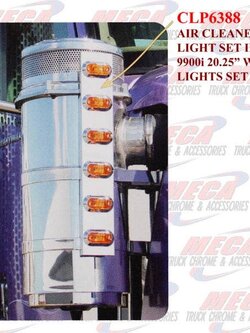 AIR CLEANER LIGHT SET IHC 9900i 20.25" W/LGTS SET