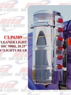 AIR CLEANER LIGHT SET IHC 9900i 20.25" W/LGTS REAR