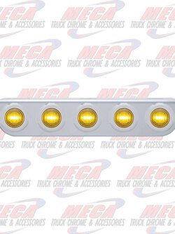 LIGHT BRACKET SS W/ 5 LLD6691 AMBER MINI DOTS