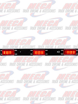 IDENTIFICATION LED 17" LIGHT BAR RED W/ 3- DUALLY