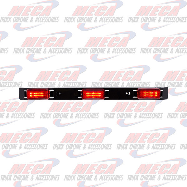 IDENTIFICATION LED 17" LIGHT BAR RED W/ 3- DUALLY