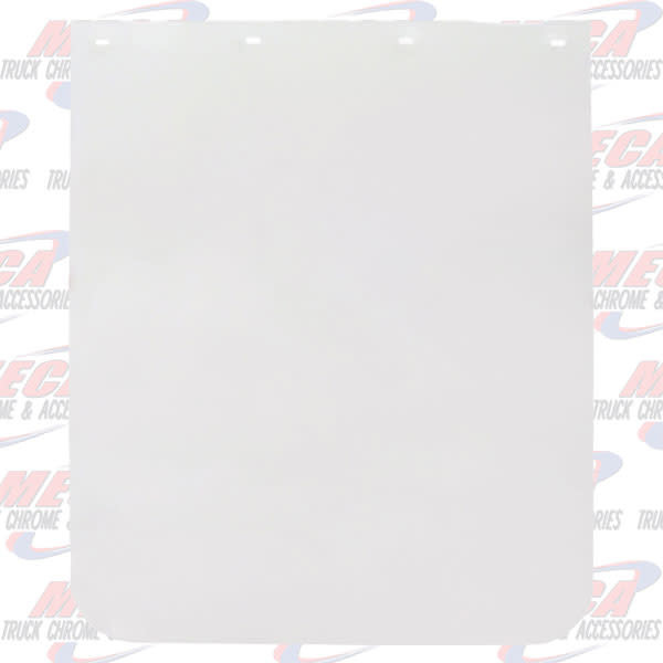MUDFLAP PLASTIC R WHITE EACH
