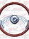 STEERING WHEEL 18" WINGS FL FLD & CLASSIC '89-ON