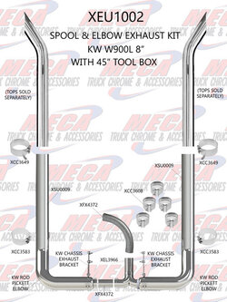 SPOOL & PICKET ELBOW KIT KW W900L W/ 45'' BOX 8''-5''