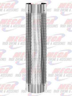 MUFFLER GUARD S/S 10'' 270DEG VERTICAL HOLES 48'' L