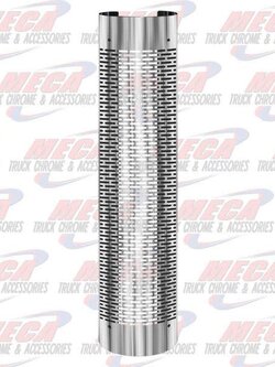 DYNAFLEX MUFFLER GUARD S/S 10'' 270DEG HORIZONTAL HOLES 48''L
