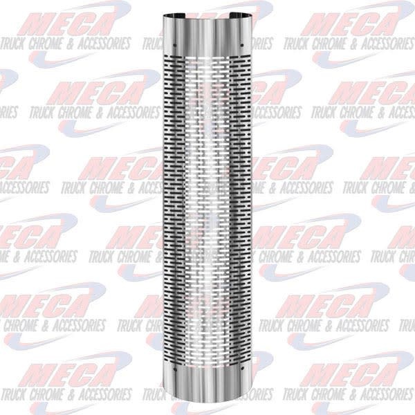 DYNAFLEX MUFFLER GUARD S/S 10'' 270DEG HORIZONTAL HOLES 48''L