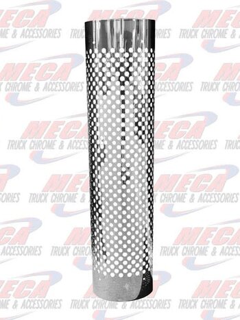 DYNAFLEX MUFFLER GUARD S/S 10'' 270DEG ROUND HOLES 48'' L