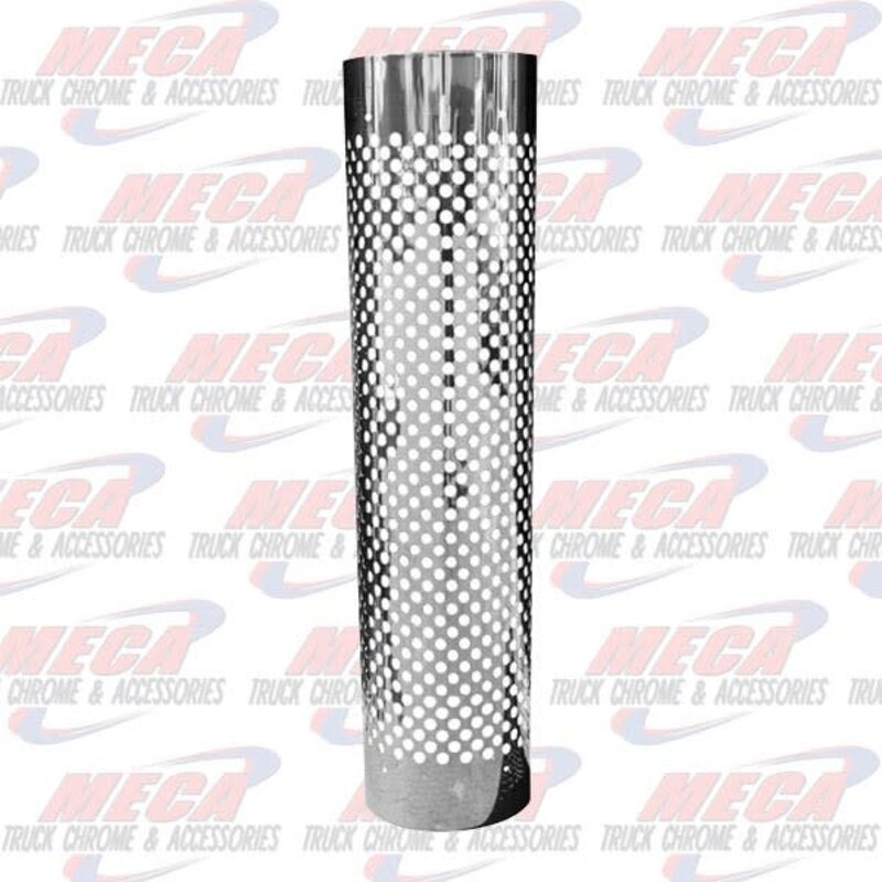 DYNAFLEX MUFFLER GUARD S/S 10'' 270DEG ROUND HOLES 48'' L