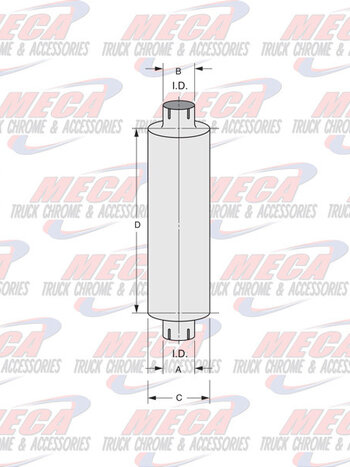 DYNAFLEX MUFFLER 5''/5''/10'' MADE IN USA
