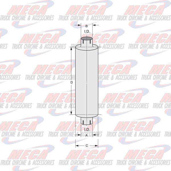 DYNAFLEX MUFFLER 5''/5''/10'' MADE IN USA