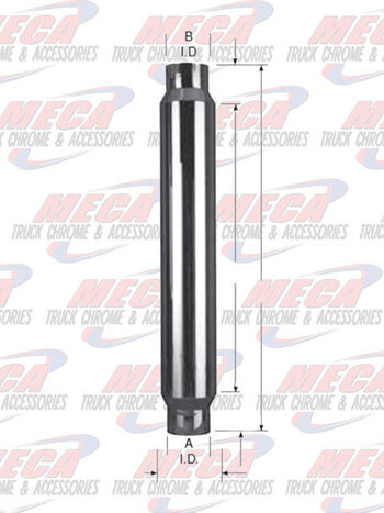 MUFFLER CHROME 5''/8''/6''