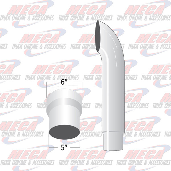 STACK-1 a 6"-5"X 36" CURVED MALE / PLAIN END