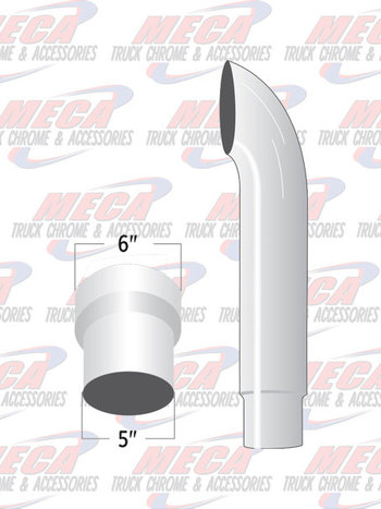 STACK-1 c 6"-5"X 60" CURVED MALE / PLAIN END