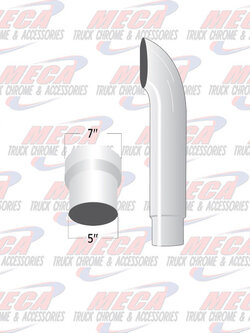 STACK-1 a 7"-5"X 48" CURVED MALE / PLAIN