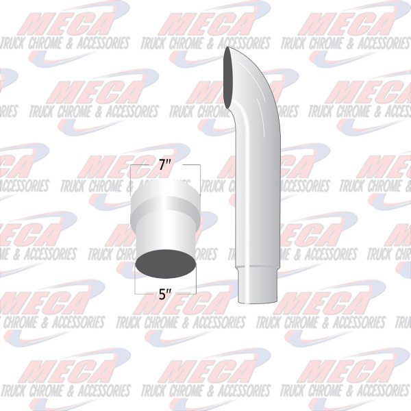 STACK-1 a 7"-5"X 48" CURVED MALE / PLAIN