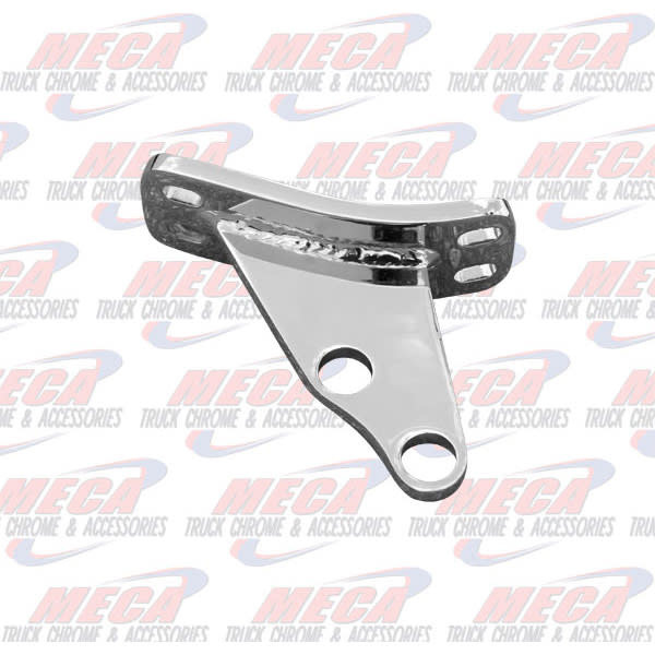 DYNAFLEX CAB EXHAUST BRACKET S/S PB O.E.M. W/ ANGLED HOLES & CURVED BASE