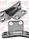 CAB EXHAUST BRACKET S/S PB O.E.M. W/ STRAIGHT HOLES & CURVED BASE
