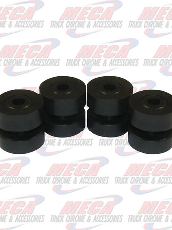 STACK BRACKET BLACK RUBBER BUSHING 4/PACK PB