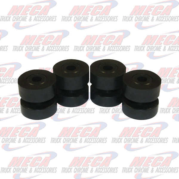 STACK BRACKET BLACK RUBBER BUSHING 4/PACK PB