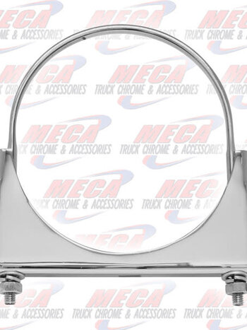 EXHAUST U BOLT STACK CLAMP CHROME 6" UNIVERSAL