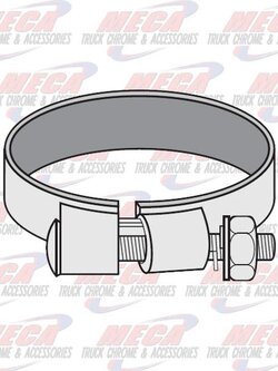 STACK CLAMP FULL CIRCLE 6-1/8' CHROME