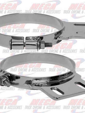 DYNAFLEX EXHAUST CLAMP PB 6'' CHROME THIN STYLE