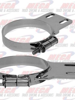 DYNAFLEX EXHAUST CLAMP PB 5'' CHROME THIN STYLE
