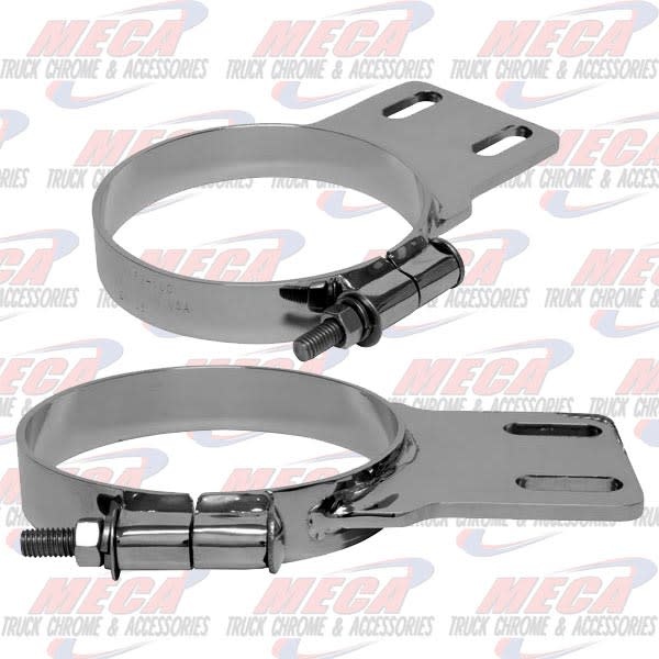 DYNAFLEX EXHAUST CLAMP PB 5'' CHROME THIN STYLE