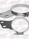 DYNAFLEX EXHAUST STACK CLAMP PB 6'' ANGLED CHROME THIN STYLE