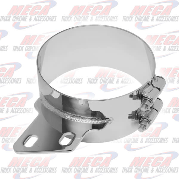 DYNAFLEX STACK CLAMP PB WIDE 7'' W/ ANGLED BKT CHROME SS