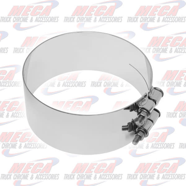 DYNAFLEX STACK CLAMP WIDE - 8'' KW W/O BRACKETS CHROME SS