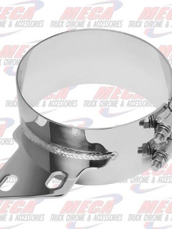 DYNAFLEX STACK CLAMP WIDE PB 8'' W/ ANGLED BKT CHROME SS