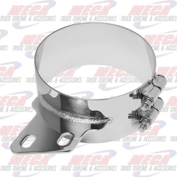 DYNAFLEX STACK CLAMP WIDE PB 8'' W/ ANGLED BKT CHROME SS