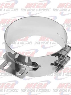 DYNAFLEX STACK CLAMP PB 7'' WIDE STYLE CHROME S/S