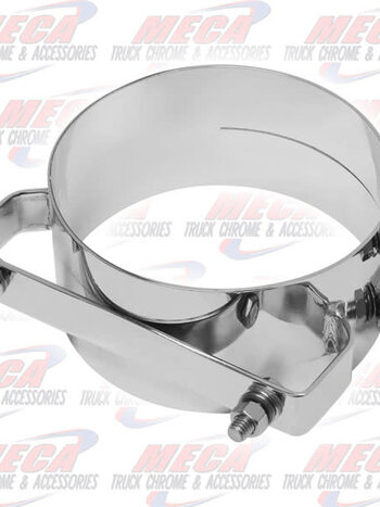 DYNAFLEX EXHAUST STACK CLAMP WIDE UNIV 6'' S/S CHROME