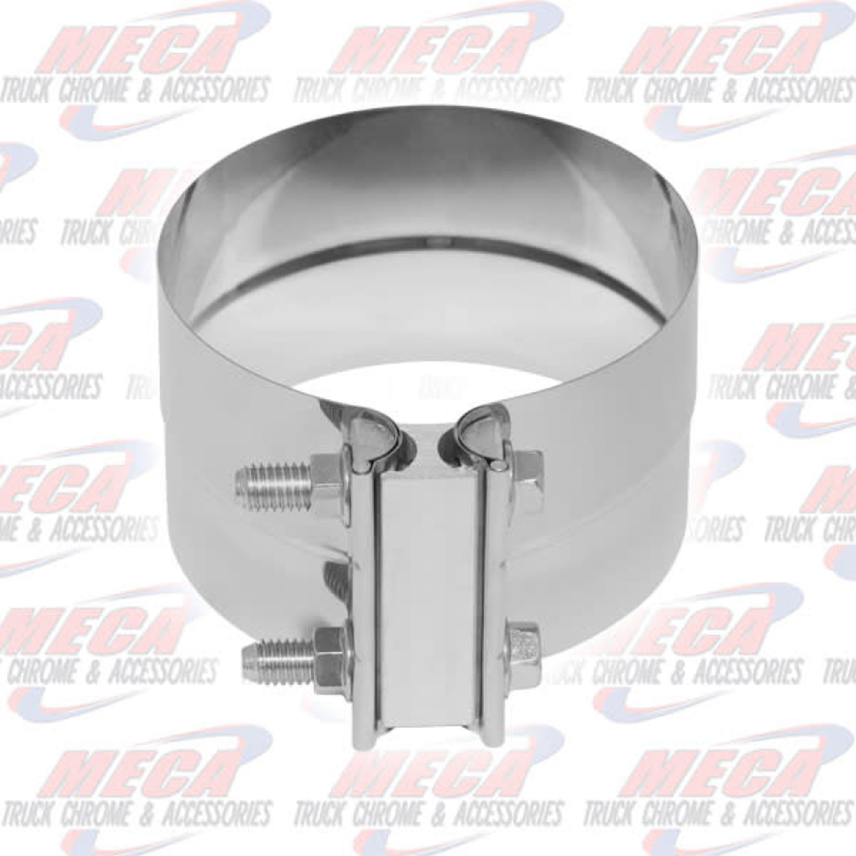 DYNAFLEX EXHAUST STRAP 5'' PREFORMED STRAP S/S Meca Truck Chrome