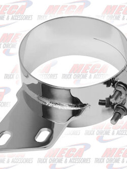 STACK CLAMP WIDE PB 6'' W/ ANGLED BKT CHROME SS