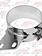 STACK CLAMP WIDE PB 6'' W/ ANGLED BKT CHROME SS