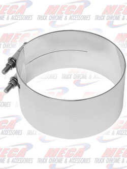 DYNAFLEX STACK CLAMP WIDE - 7'' W/O BRACKETS CHROME SS