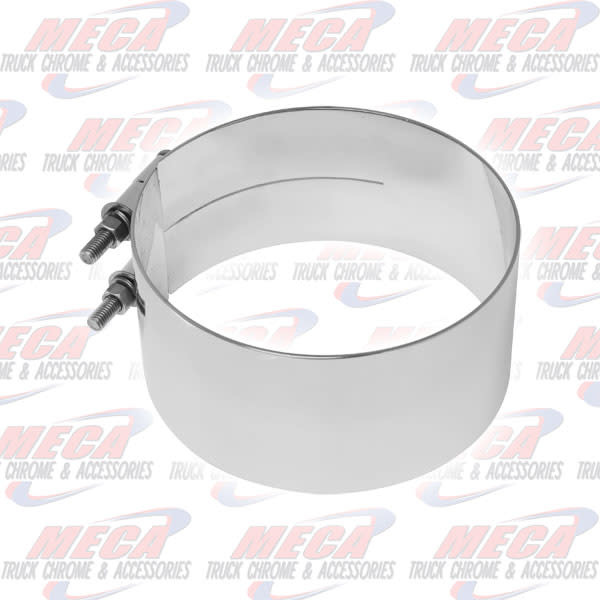 DYNAFLEX STACK CLAMP WIDE - 7'' W/O BRACKETS CHROME SS