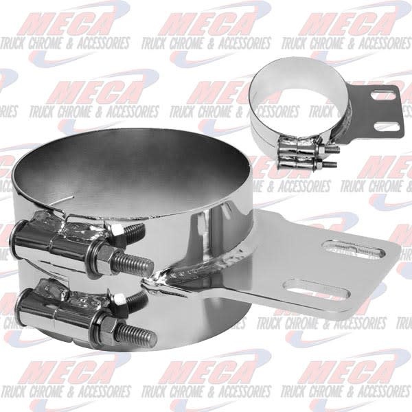 DYNAFLEX EXHAUST CLAMP WIDE PB 5'' S/S CHROME