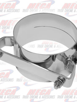 EXHAUST CLAMP UNIVERSAL 5'' WIDE STYLE S/S CHROME