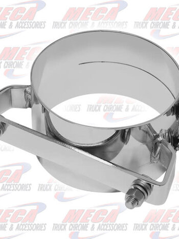EXHAUST CLAMP UNIVERSAL 5'' WIDE STYLE S/S CHROME