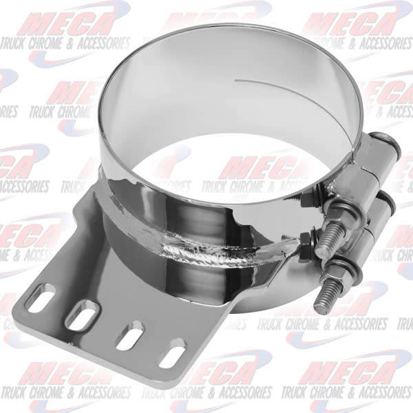 EXHASUT CLAMP KW 5'' WIDE STYLE S/S CHROME